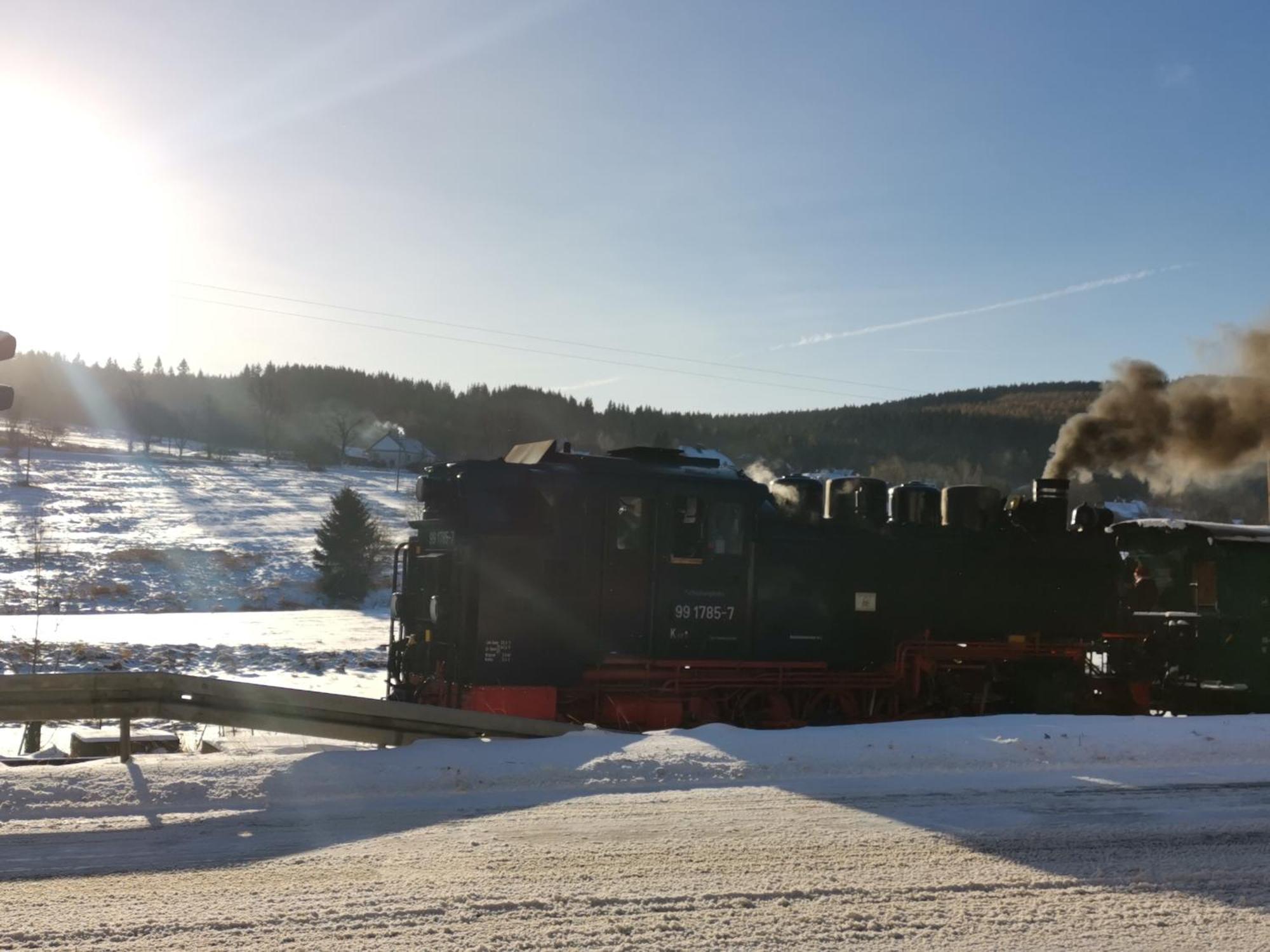 Ferienwohnung Bimmelbahn Blick Oberwiesenthal Exteriör bild