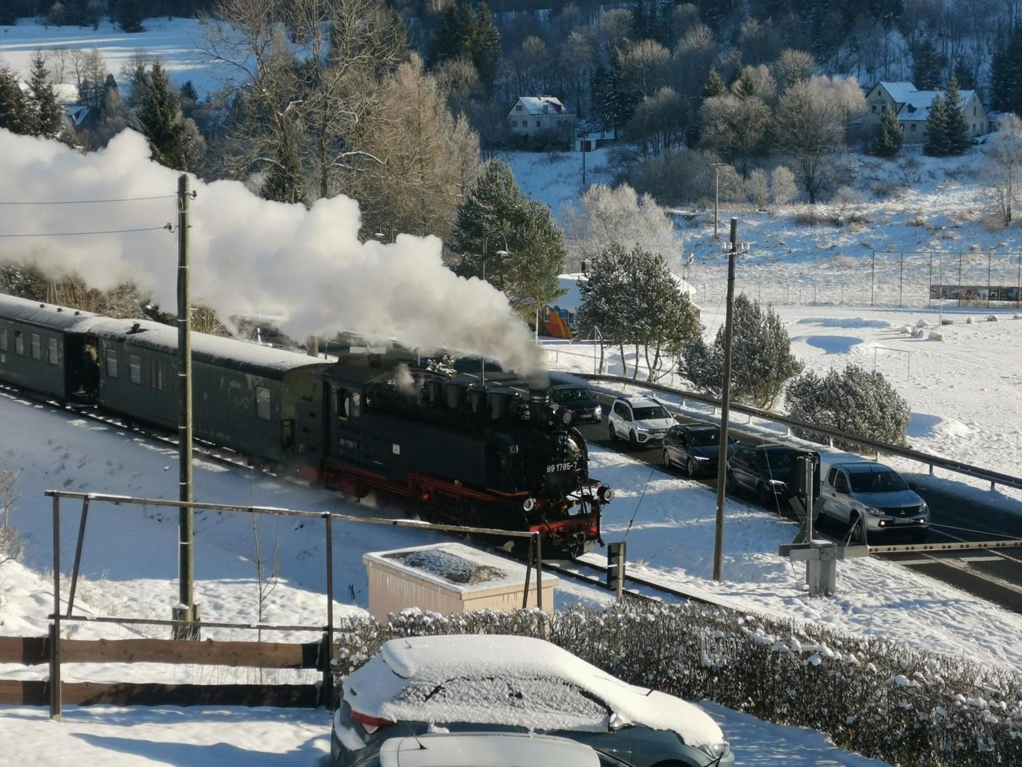 Ferienwohnung Bimmelbahn Blick Oberwiesenthal Exteriör bild